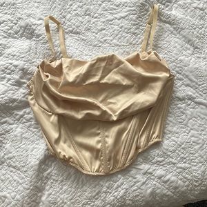 Urban Outfitters Lexi Satin Cowl Corset